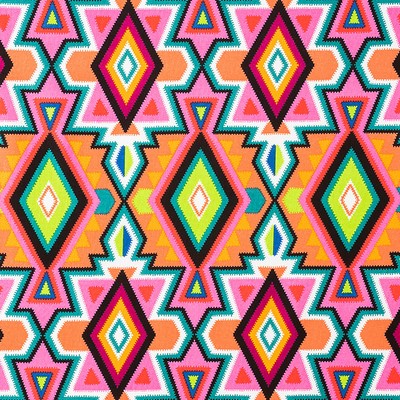 Alexander Henry Dulce Eye Dazzler Persimmon in 2020 New Multi Craft-Quilting Cotton Navajo Print  Novelty Western  